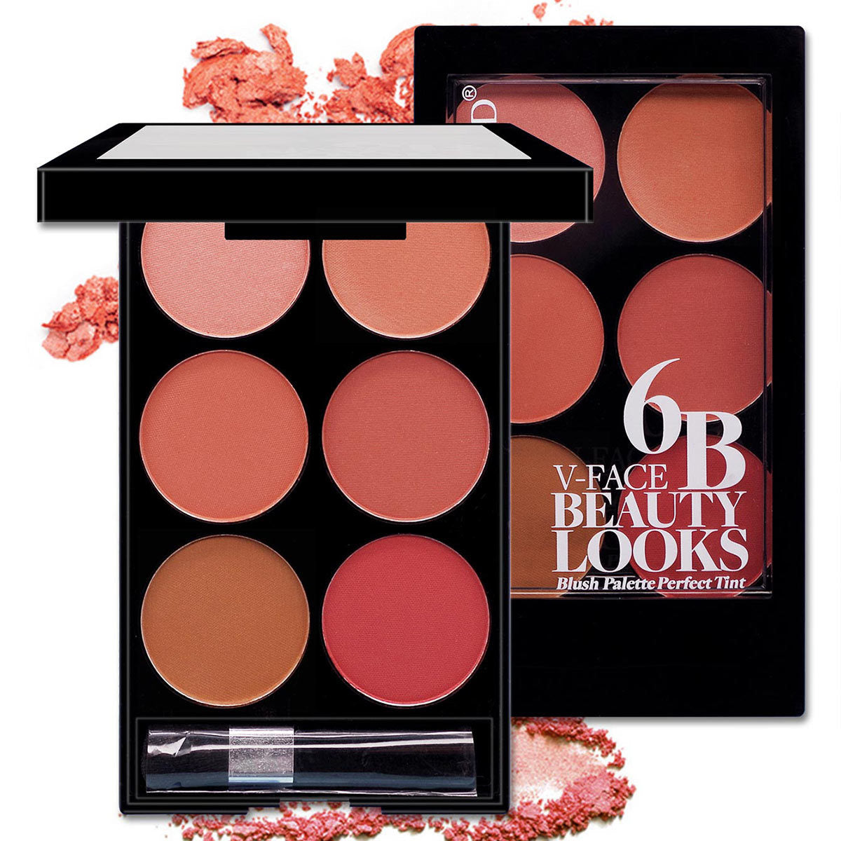 Profesional Makeup 6-color Blush Pallette